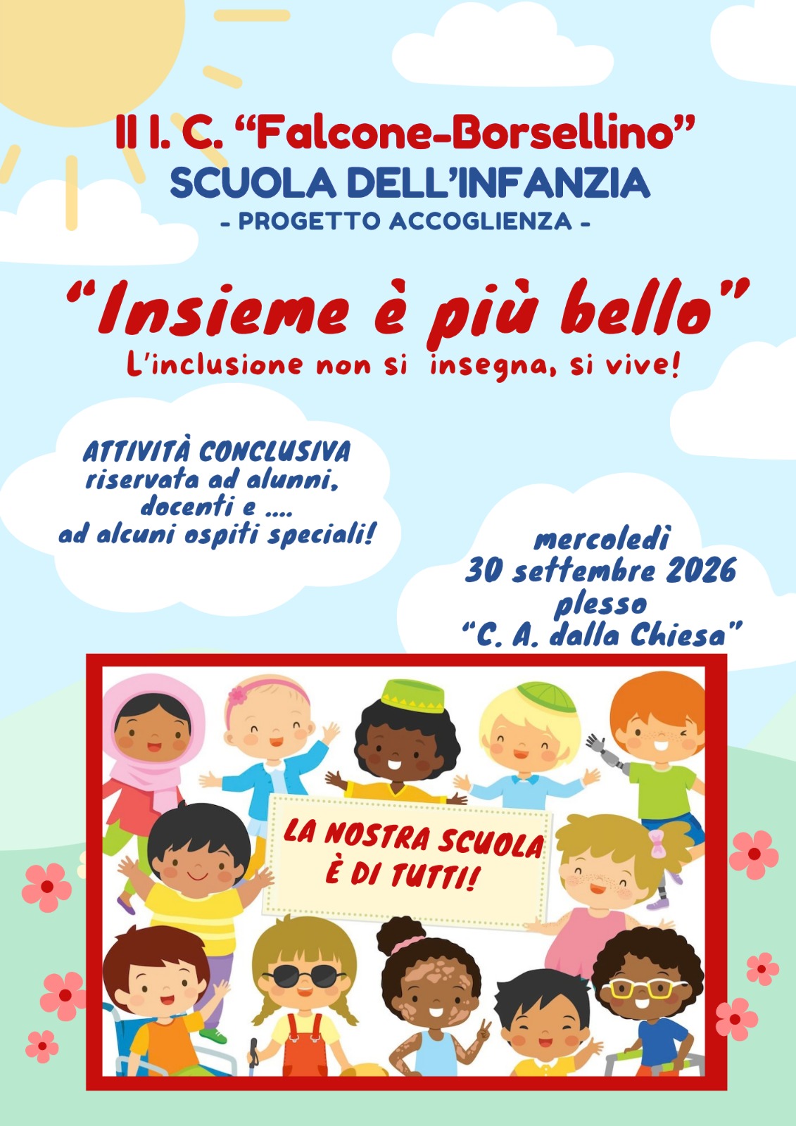 Insieme è più bello  progetto per la scuola dell'infanzia  30 Settembre
