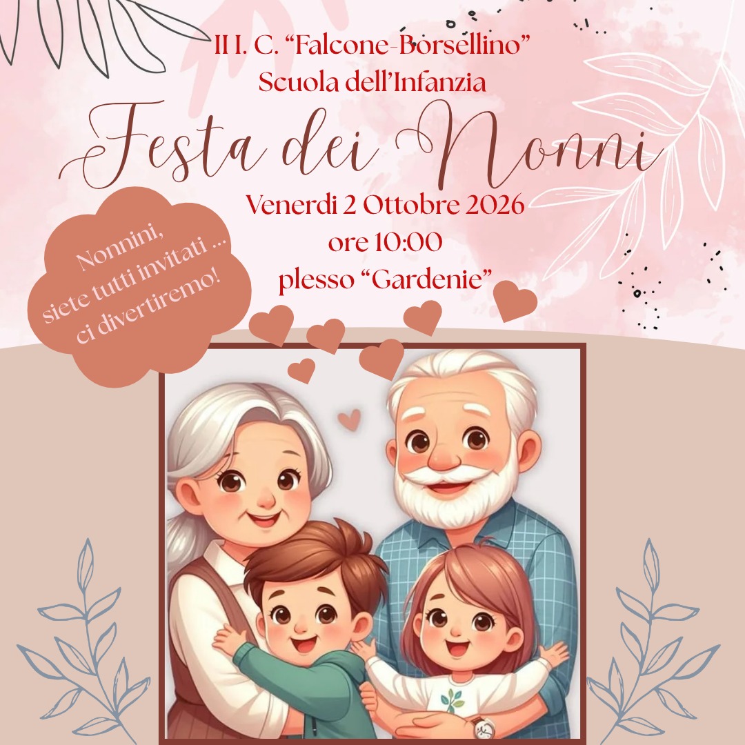 Festa dei Nonni venerdì 2 Ottobre